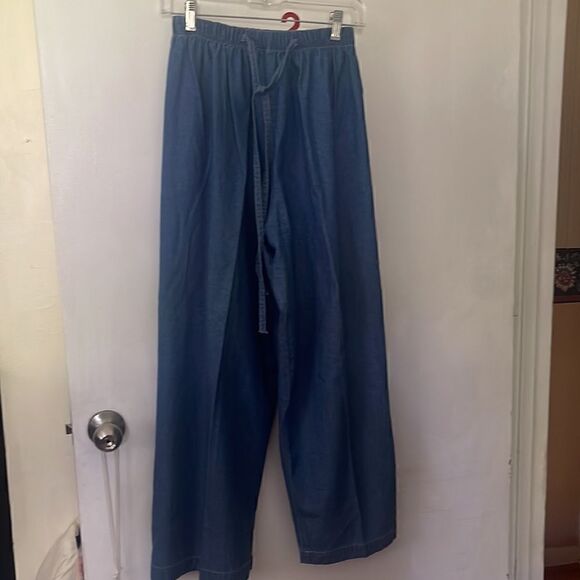 Vintage - Vintage Studio Elastic Drawstring Denim Pants - Picture 1 of 4